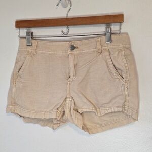J Crew Natural Linen Blend Shorts - 00